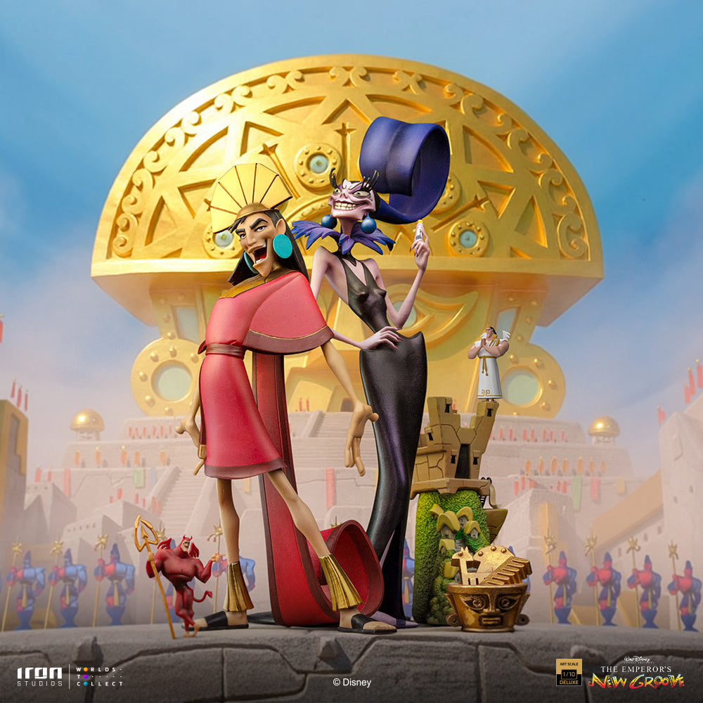 Estátua Kuzco and Yzma - The Emperor's New Groove - Art Scale 1/10 - Iron Studios