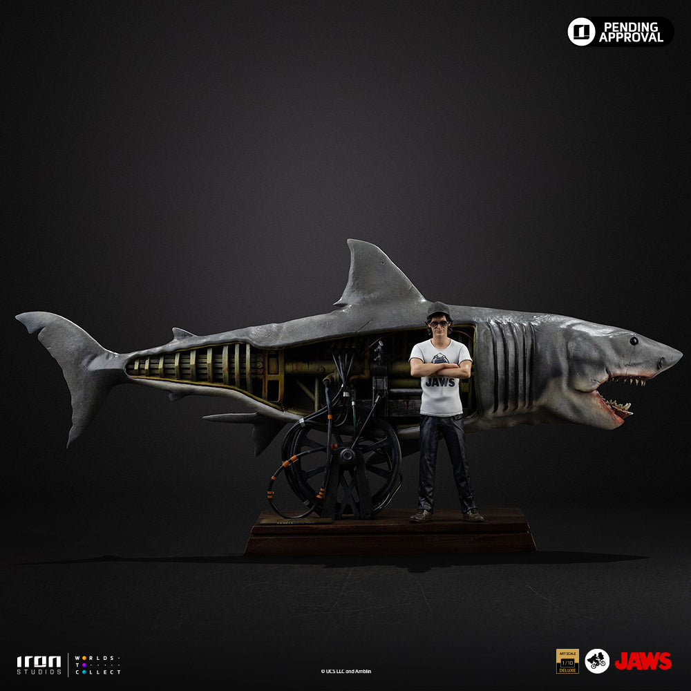 Estátua Steven Spielberg & Jaws 50th Anniversary – Deluxe Art Scale 1/10 – Iron Studios