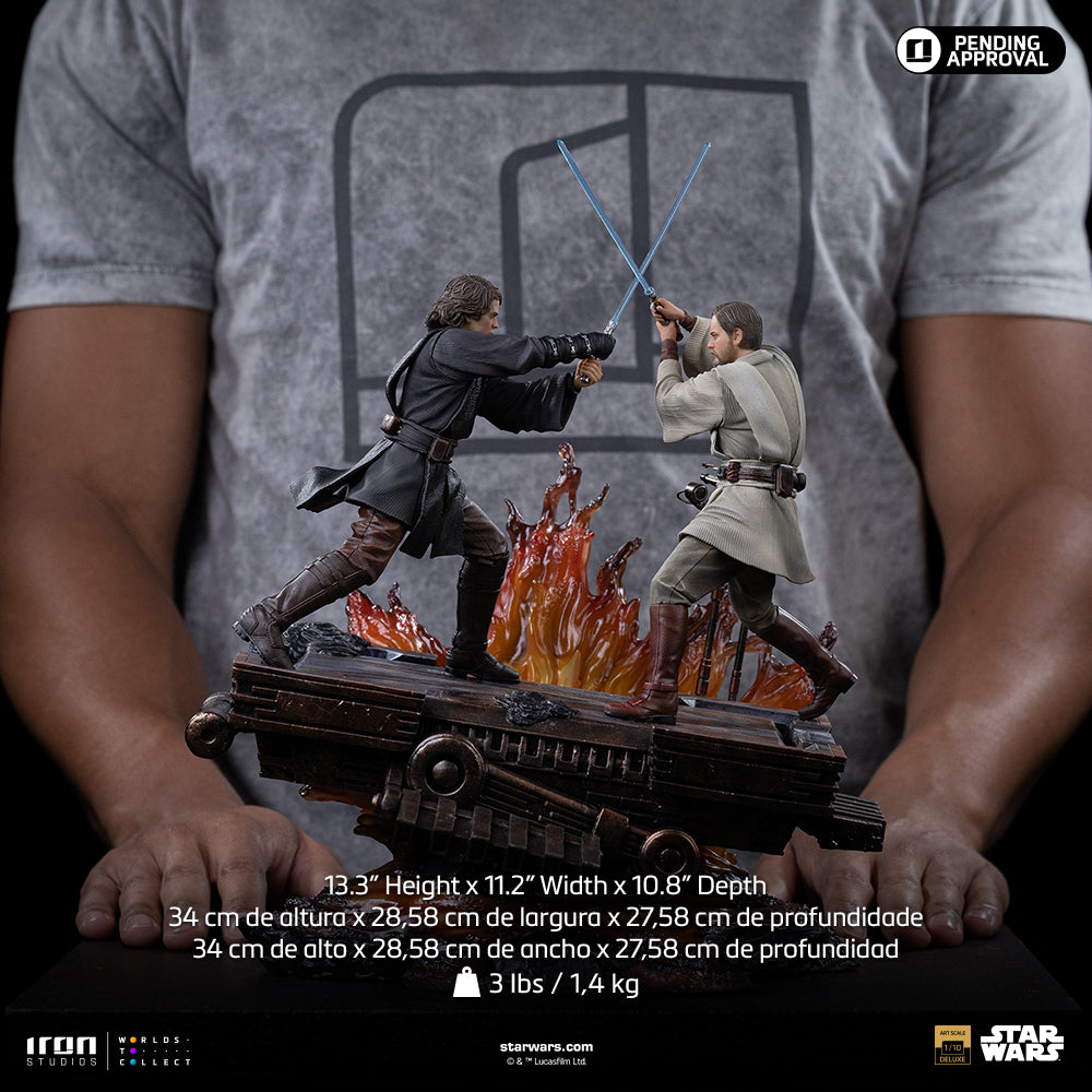Estátua Anakin vs Obi-Wan (Revenge of the Sith 20th Years Anniversary) – Star Wars – Art Scale 1/10 – Iron Studios