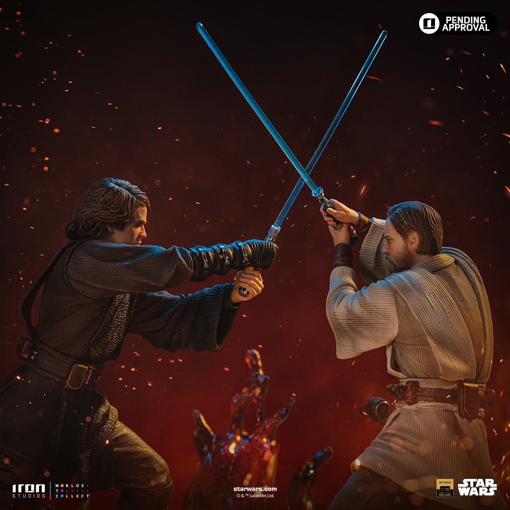 Estátua Anakin vs Obi-Wan (Revenge of the Sith 20th Years Anniversary) – Star Wars – Art Scale 1/10 – Iron Studios