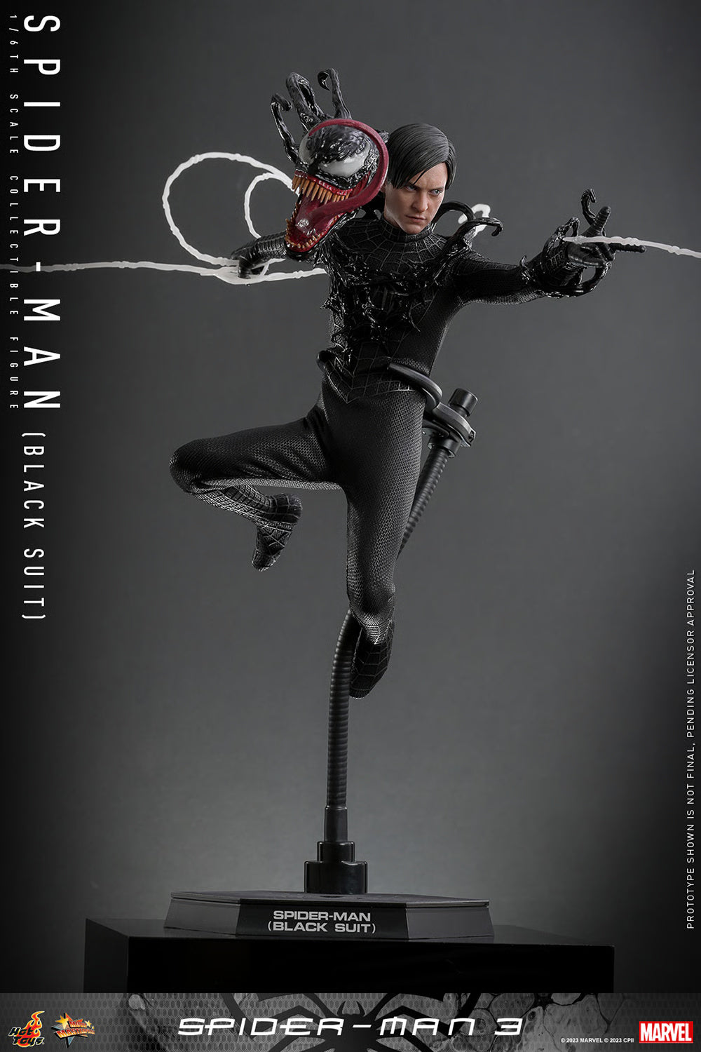 Figura Spider-Man (Black Suit) Deluxe – Spider-Man 3 – Sixth Scale – Hot Toys