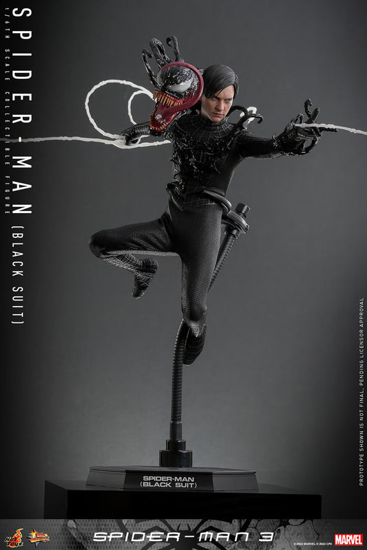 Figura Spider-Man (Black Suit) Deluxe – Spider-Man 3 – Sixth Scale – Hot Toys