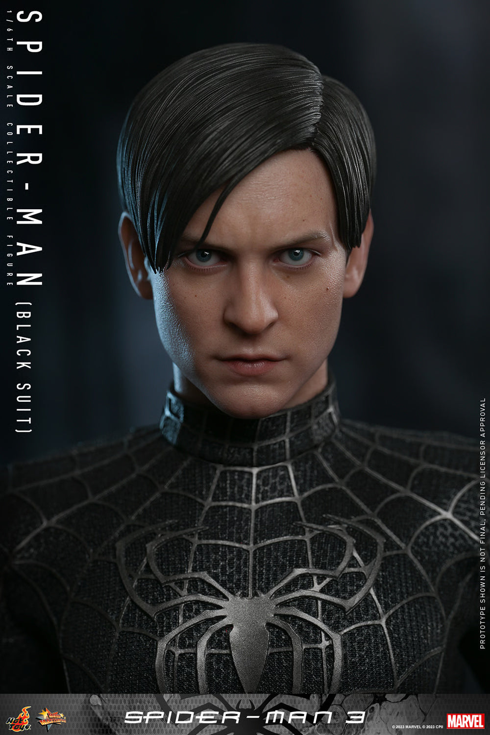 Figura Spider-Man (Black Suit) Deluxe – Spider-Man 3 – Sixth Scale – Hot Toys