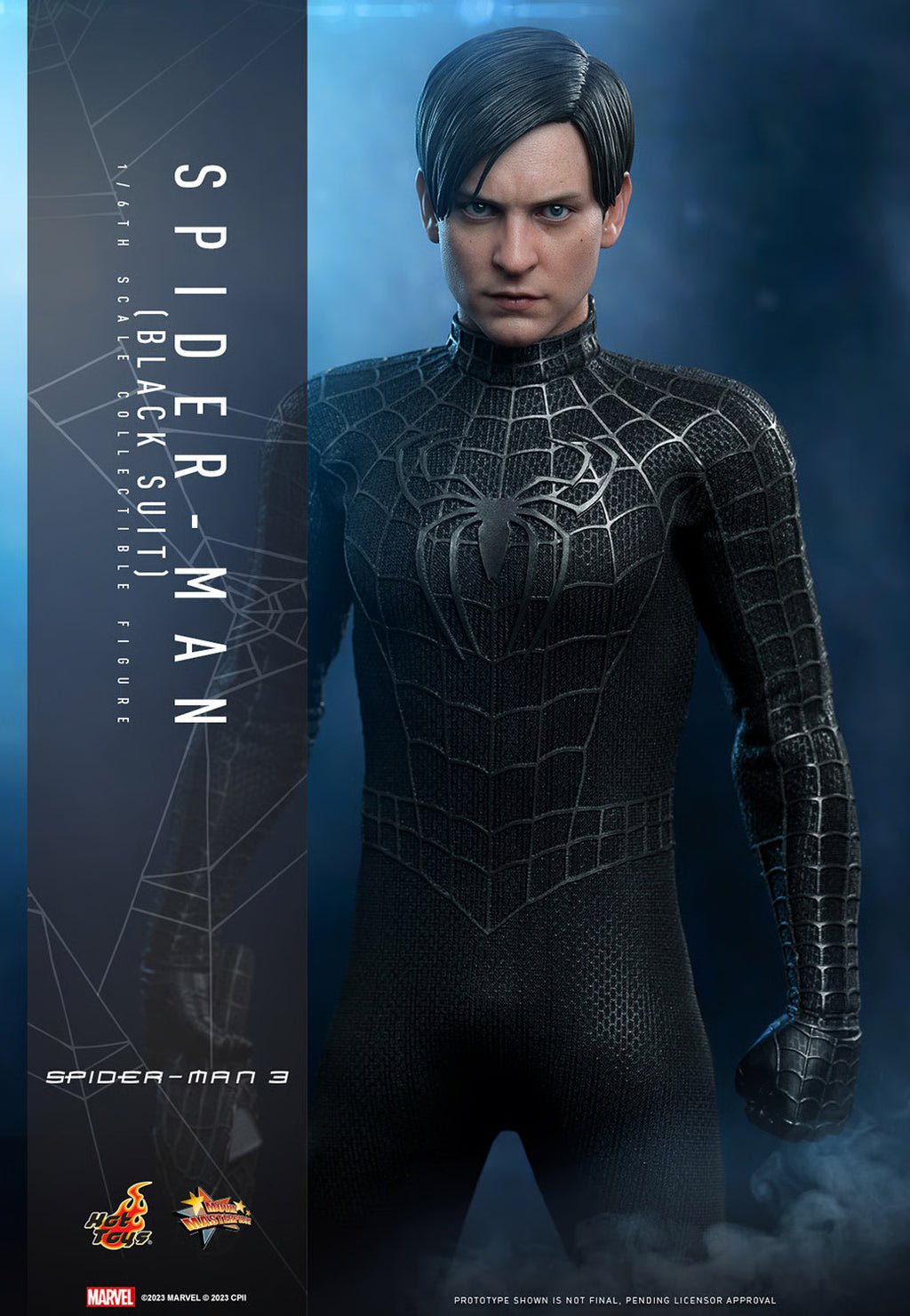 Figura Spider-Man (Black Suit) Deluxe – Spider-Man 3 – Sixth Scale – Hot Toys