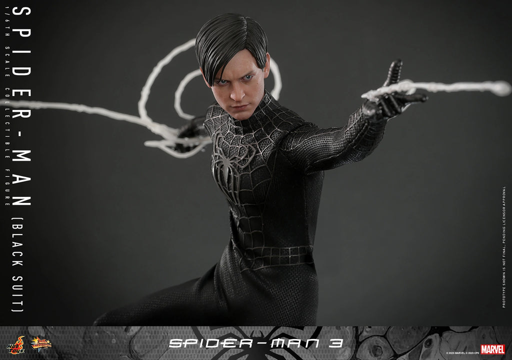 Figura Spider-Man (Black Suit) Deluxe – Spider-Man 3 – Sixth Scale – Hot Toys