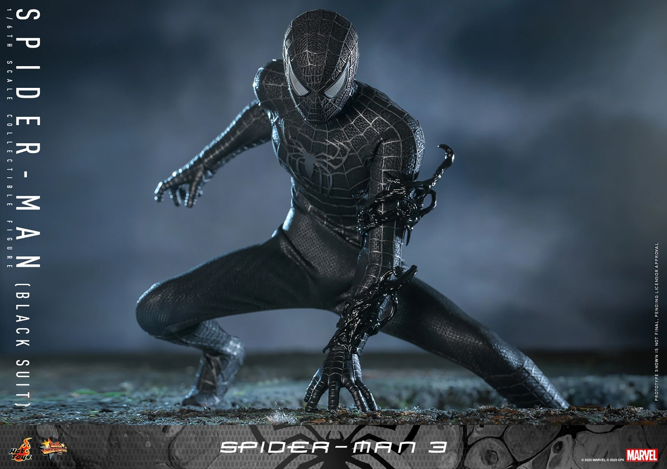 Figura Spider-Man (Black Suit) Deluxe – Spider-Man 3 – Sixth Scale