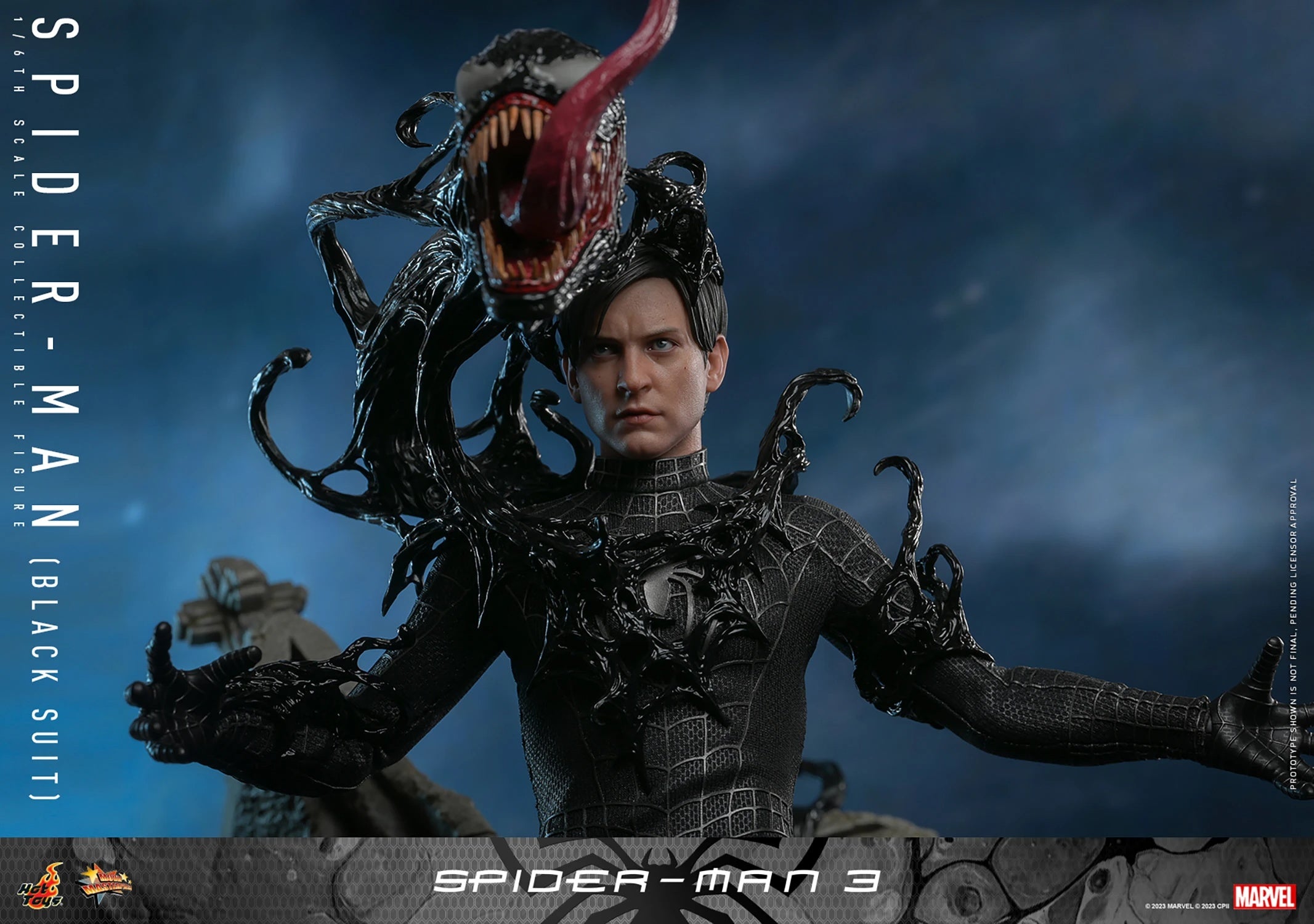 Figura Spider-Man (Black Suit) Deluxe – Spider-Man 3 – Sixth Scale