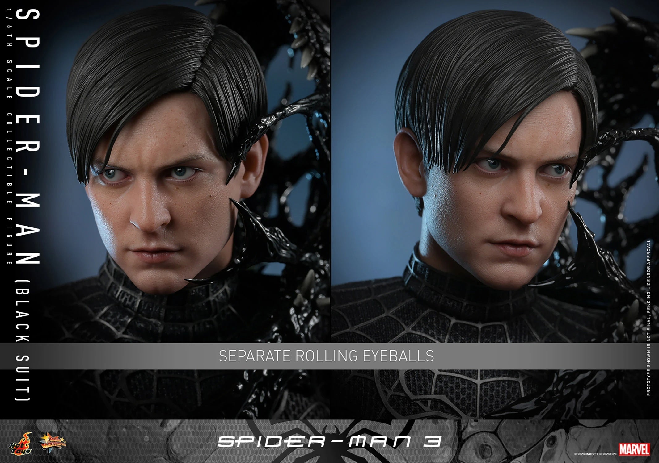 Figura Spider-Man (Black Suit) Deluxe – Spider-Man 3 – Sixth Scale