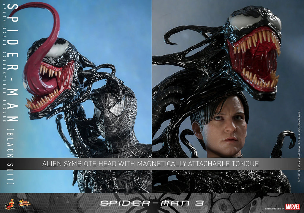 Figura Spider-Man (Black Suit) Deluxe – Spider-Man 3 – Sixth Scale – Hot Toys