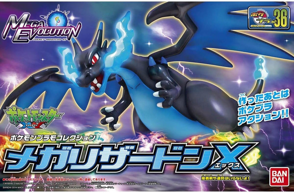 Charizard X – Pokémon – Plastic Model Kit – Bandai