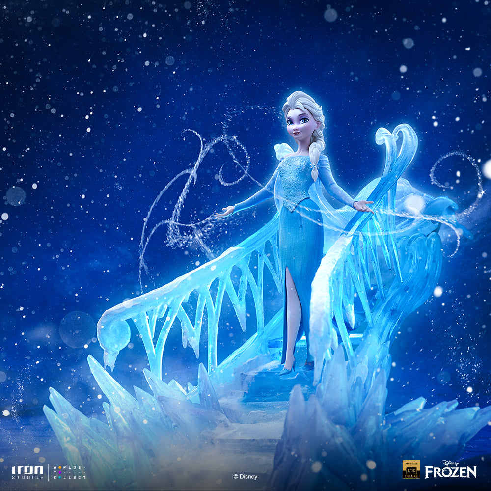 Estátua Elsa Deluxe - Frozen - Deluxe Art Scale 1/10 - Iron Studios