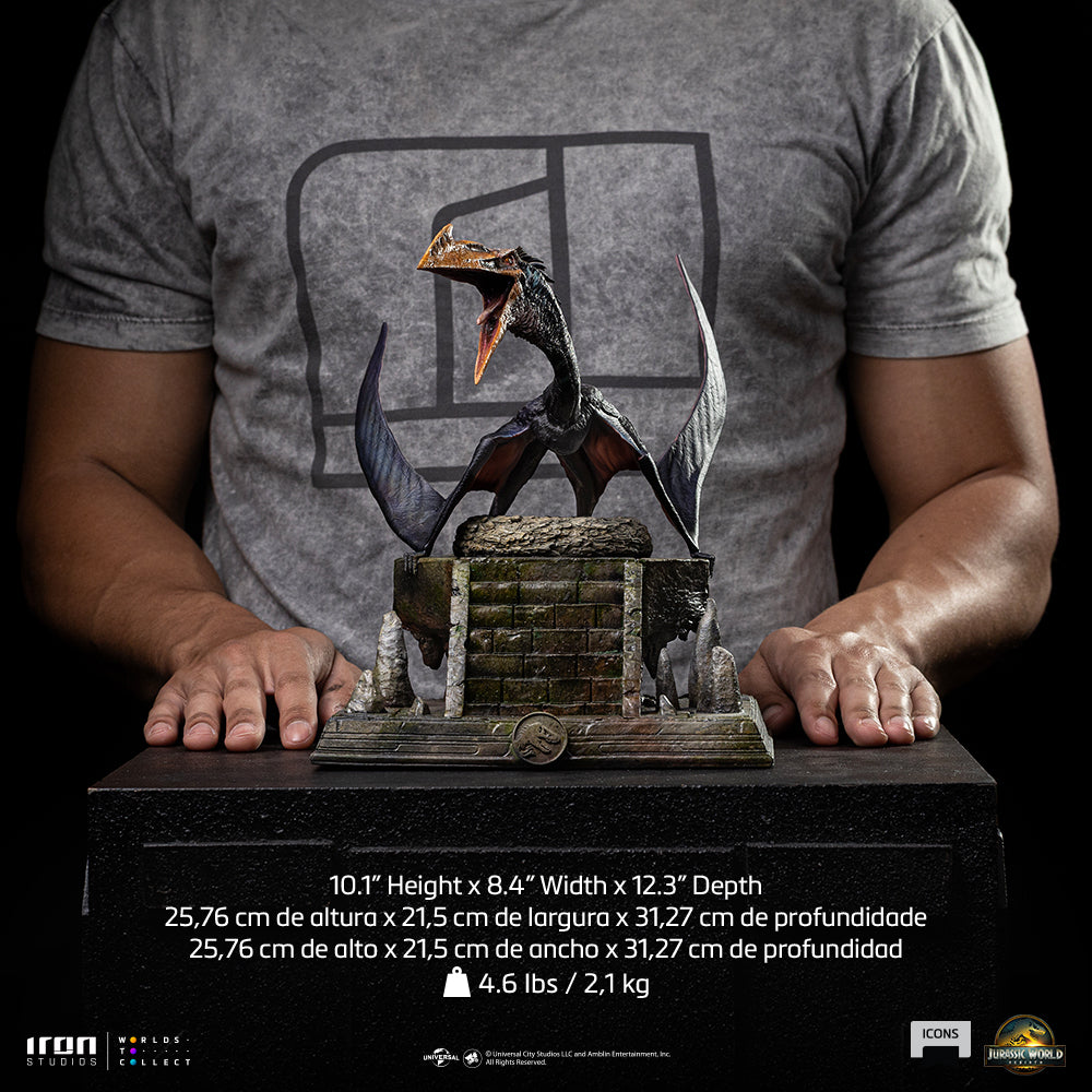 Estátua  Quetzalcoatlus - Jurassic World: Rebirth - Icons - Iron Studios