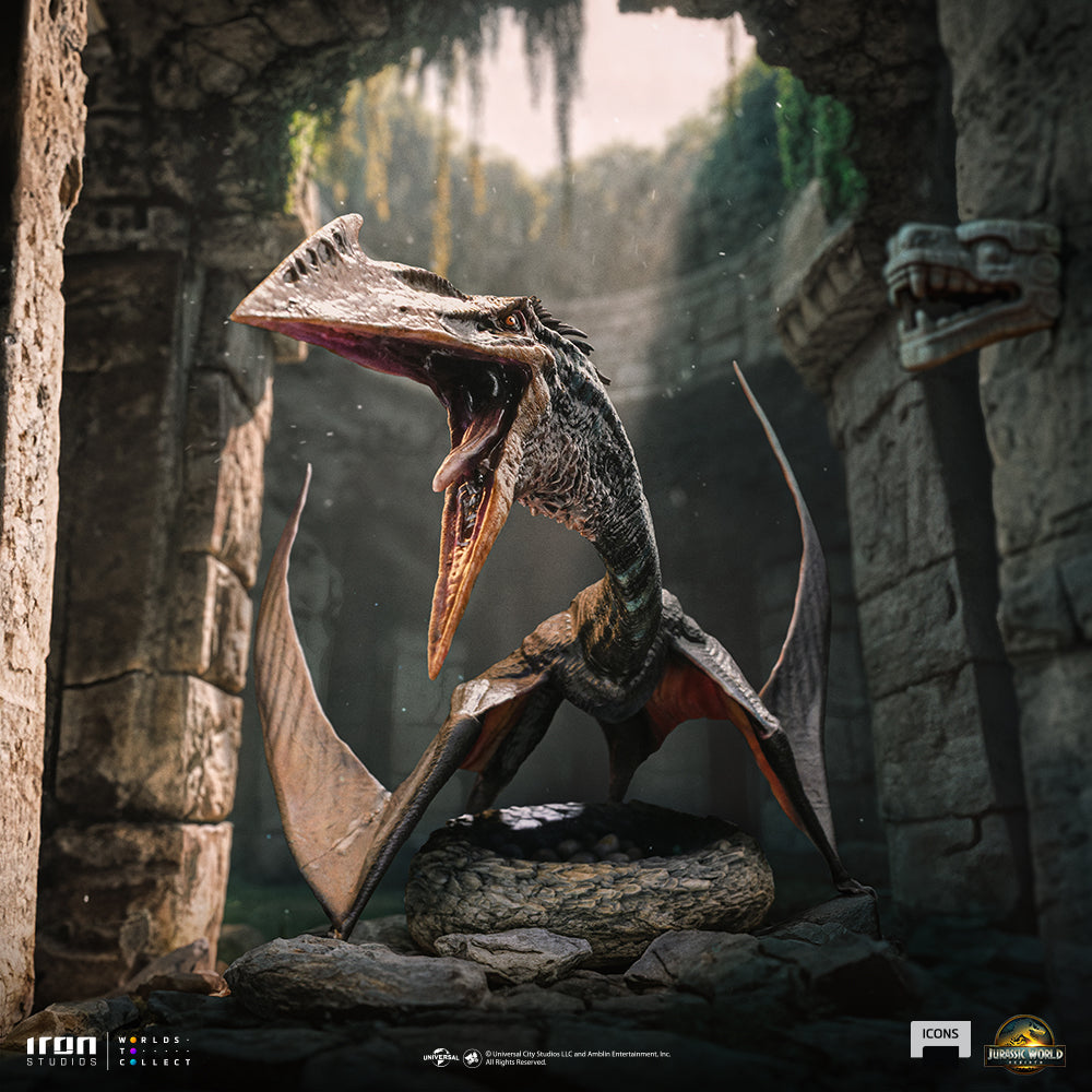 Estátua  Quetzalcoatlus - Jurassic World: Rebirth - Icons - Iron Studios