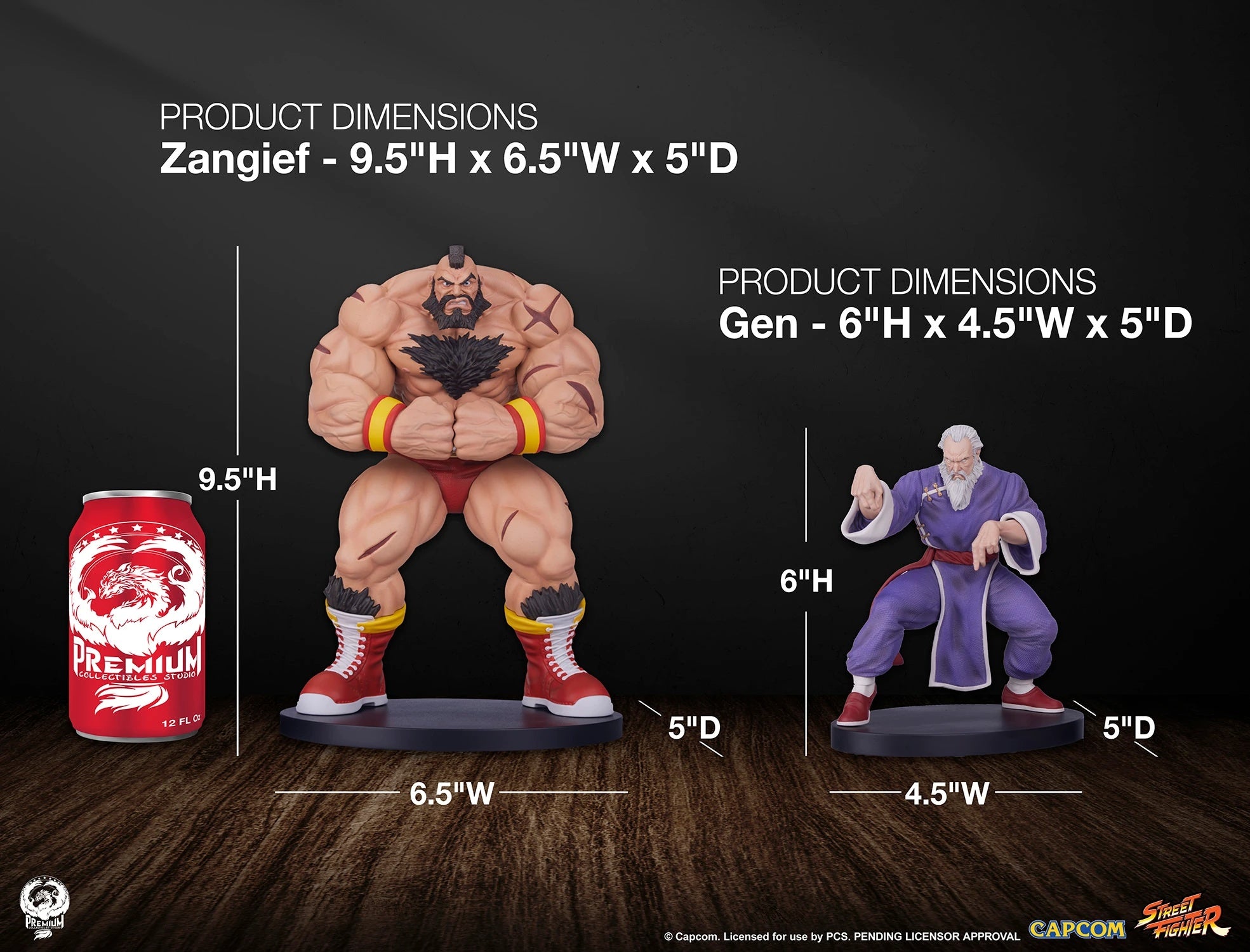Estátua Zangief & Gen - Street Fighter - Escala 1/10 Collectible