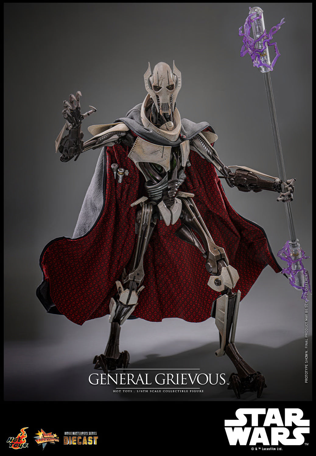 Star Wars General Grievous ホットトイズ Figura General Grievous - Star Wars - 1/6 Scale - Hot Toys – Iron