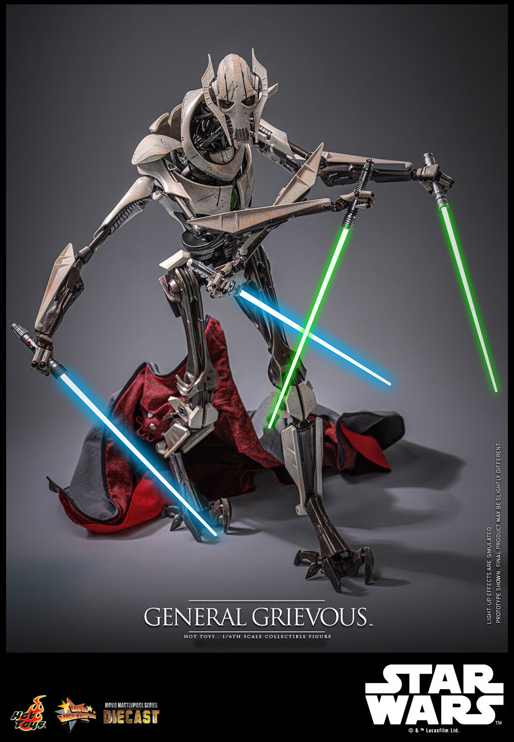 Figura General Grievous - Star Wars - 1/6 Scale - Hot Toys – Iron