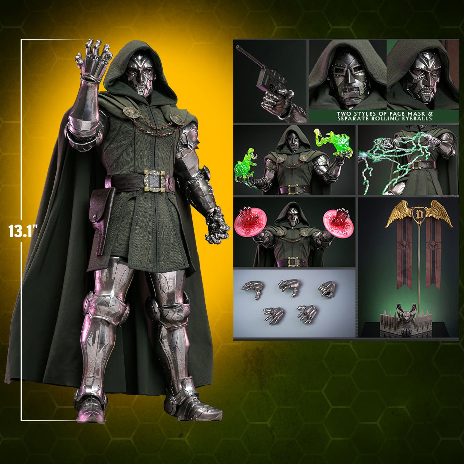 IRON MONARCH （Dr.Doom)1/6スケールフィギュア S-HERO SH003 1/6 Iron Monarch Man Doctor Doom 12