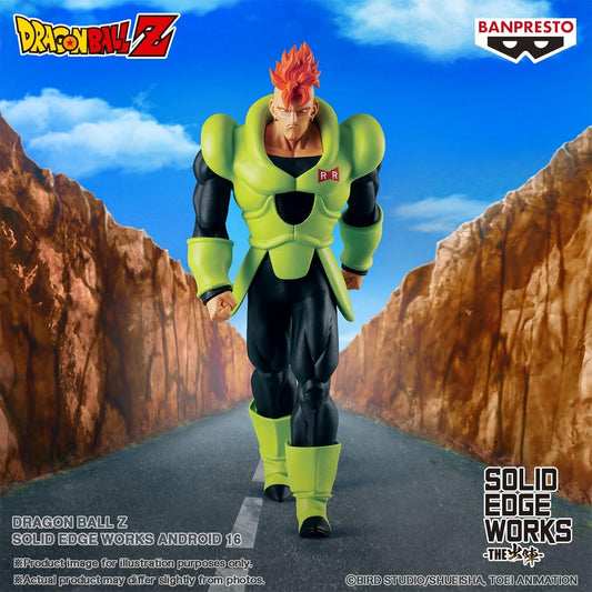 Estátua Android 16 – Dragon Ball Z – Solid Edge Works – Banpresto