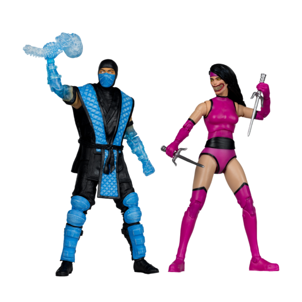 Figuras Sub-Zero vs Mileena – Mortal Kombat Klassics – 2PK – McFarlane