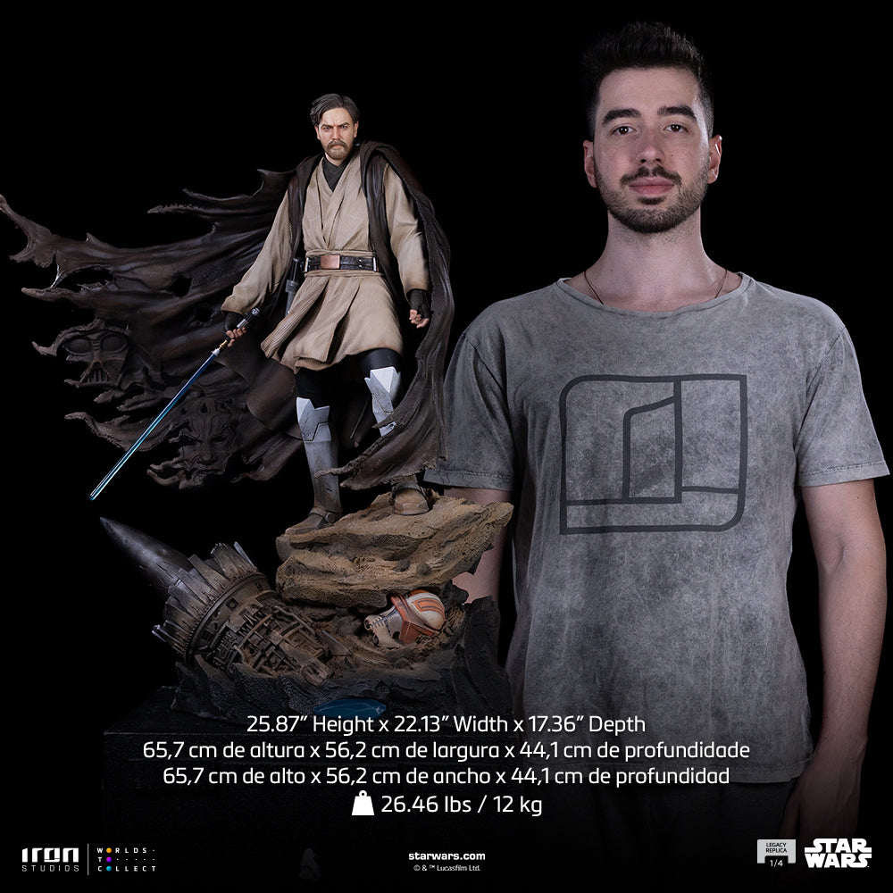 Estátua Obi-Wan (Signatures) – Star Wars – Legacy Replica 1/4 – Iron Studios