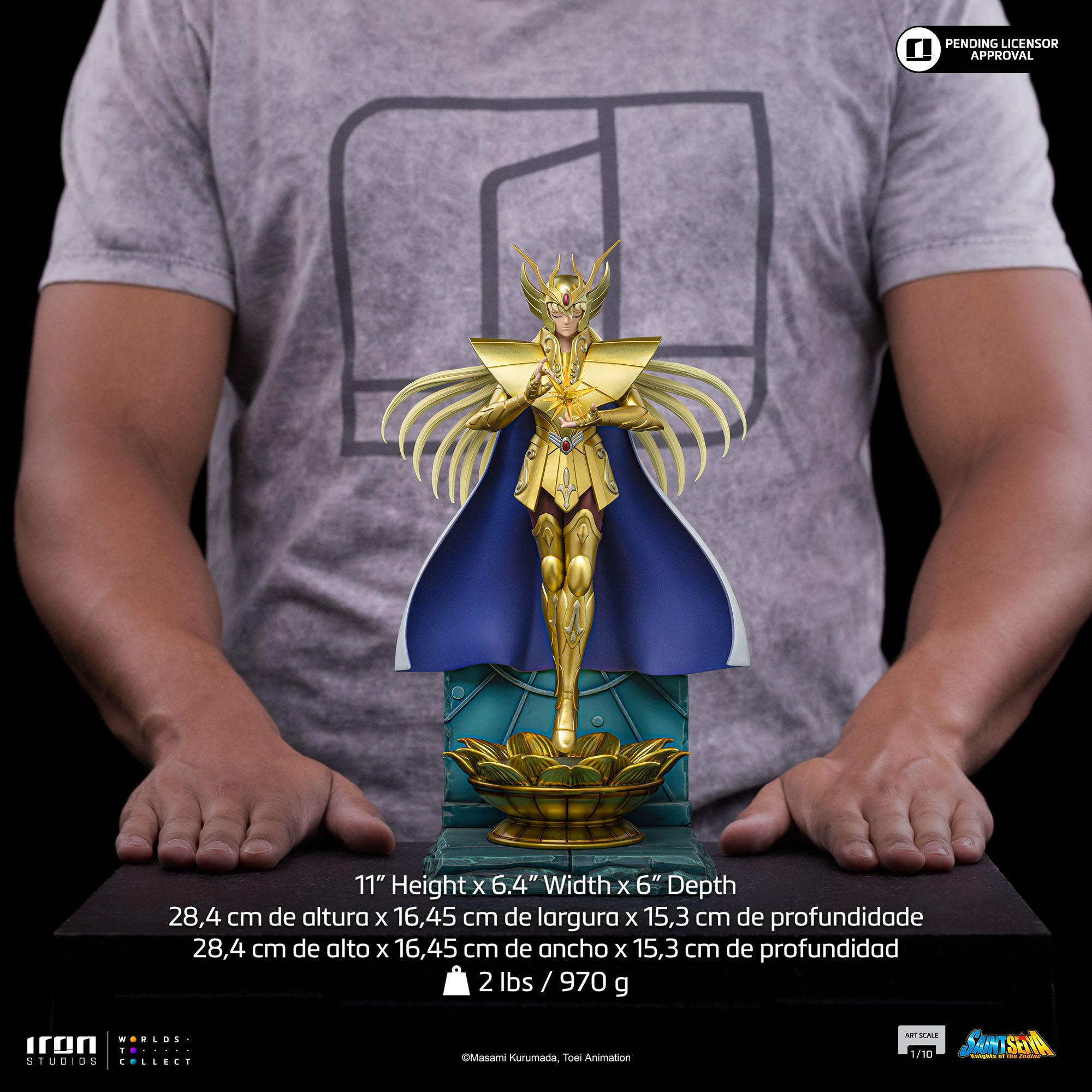 Estátua Virgo Shaka - Saint Seiya - Art Scale 1/10 - Iron Studios