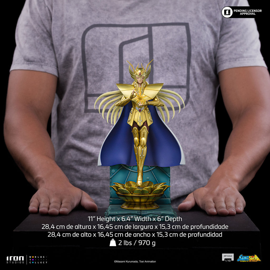 Estátua Shaka de Virgem - Os cavaleiros do Zodiaco - Art Scale 1/10 - Iron Studios