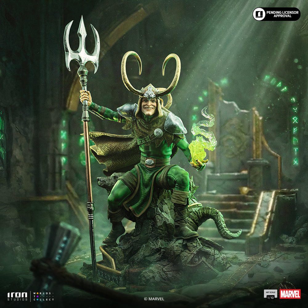 Estátua Loki Laufeyson - Marvel Comics - Art Scale 1/10 - Iron Studios