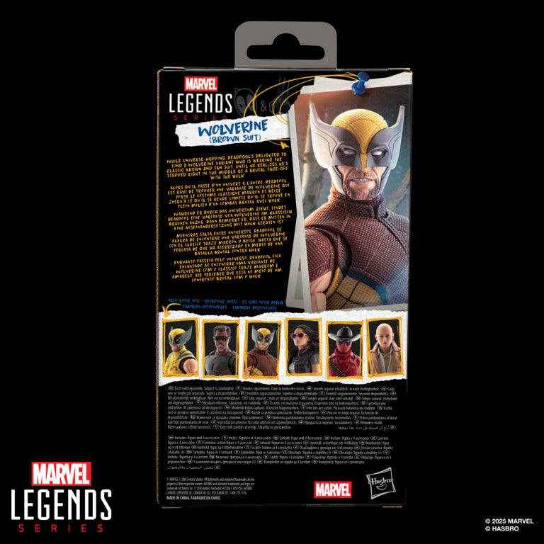 Pré-venda - Figura Wolverine Brown Suit - Deadpool & Wolverine - Marvel Legends - Hasbro