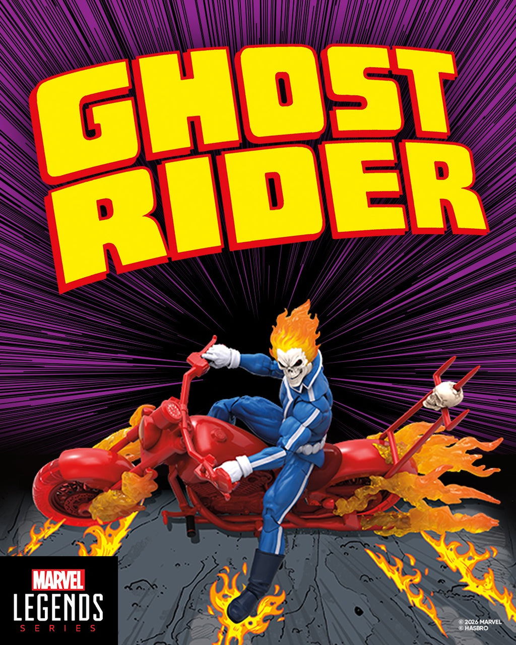 Pré-venda - Figura Ghost Rider - Marvel Legends Green 2 - Hasbro