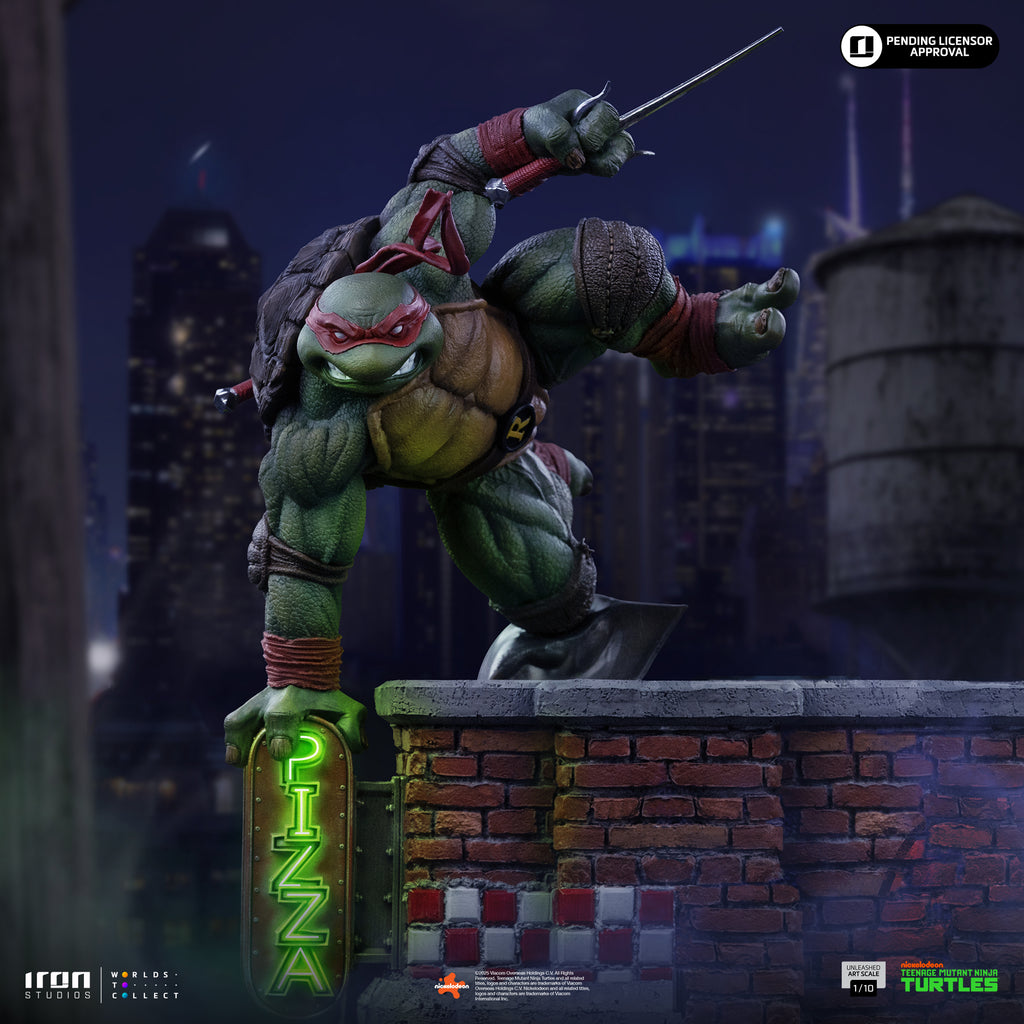 Estátua Raphael - TMNT - Unleashed Art Scale 1/10 - Iron Studios