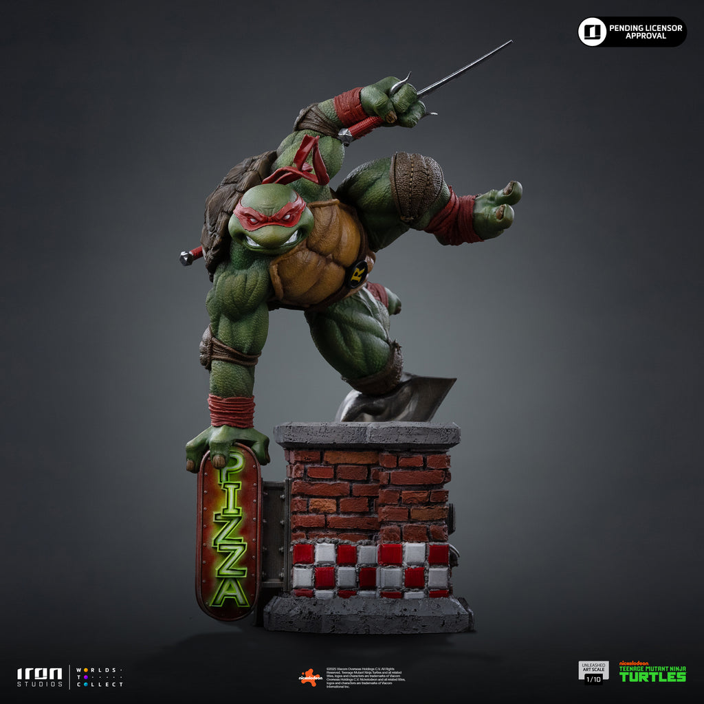 Estátua Raphael - TMNT - Unleashed Art Scale 1/10 - Iron Studios