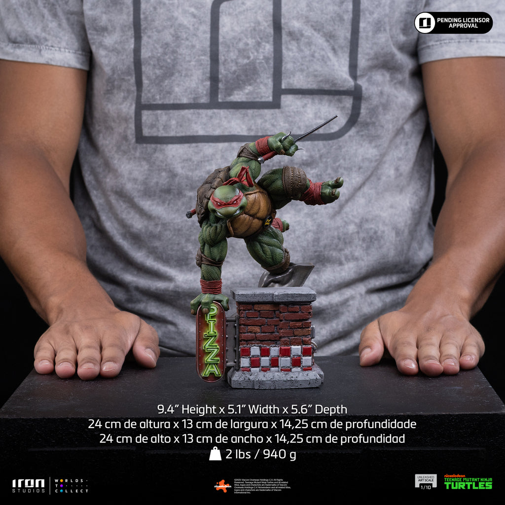 Estátua Raphael - TMNT - Unleashed Art Scale 1/10 - Iron Studios