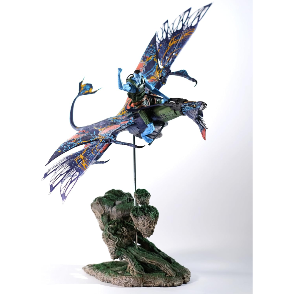 Figura Quaritch & Banshee (Gold Label)(SDCC) – Avatar 2 O Caminho da Água – DLX Mega Banshee & Rider – McFarlane