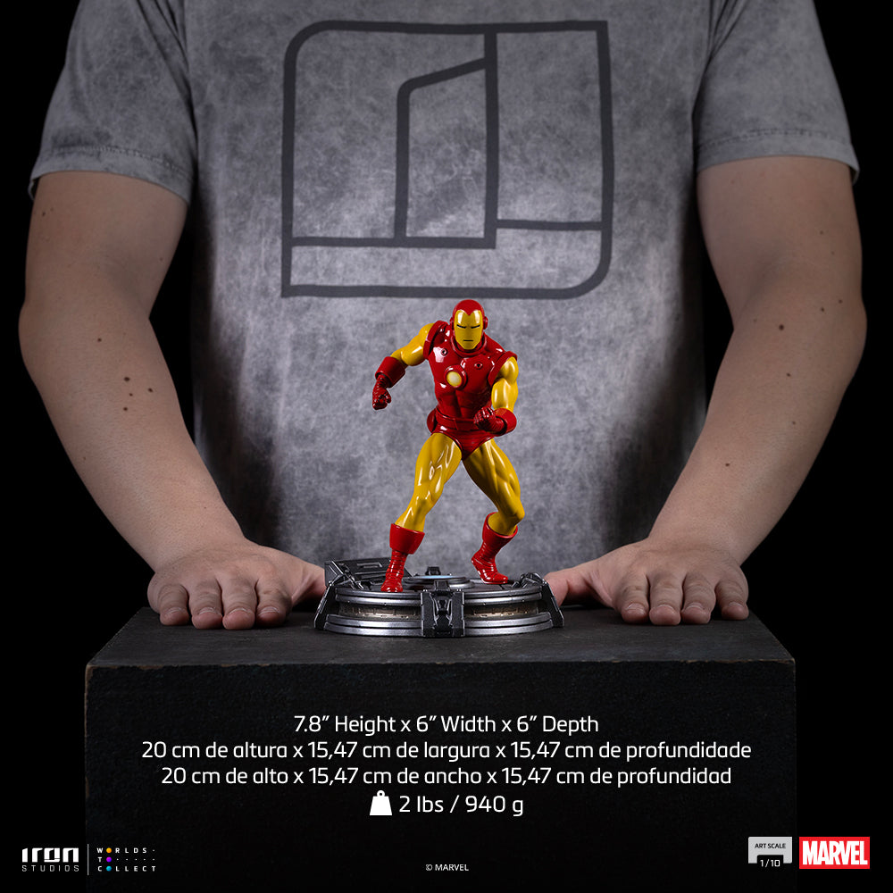 Estátua Iron Man (Classic Version) - Art Scale 1/10 - Iron Studios