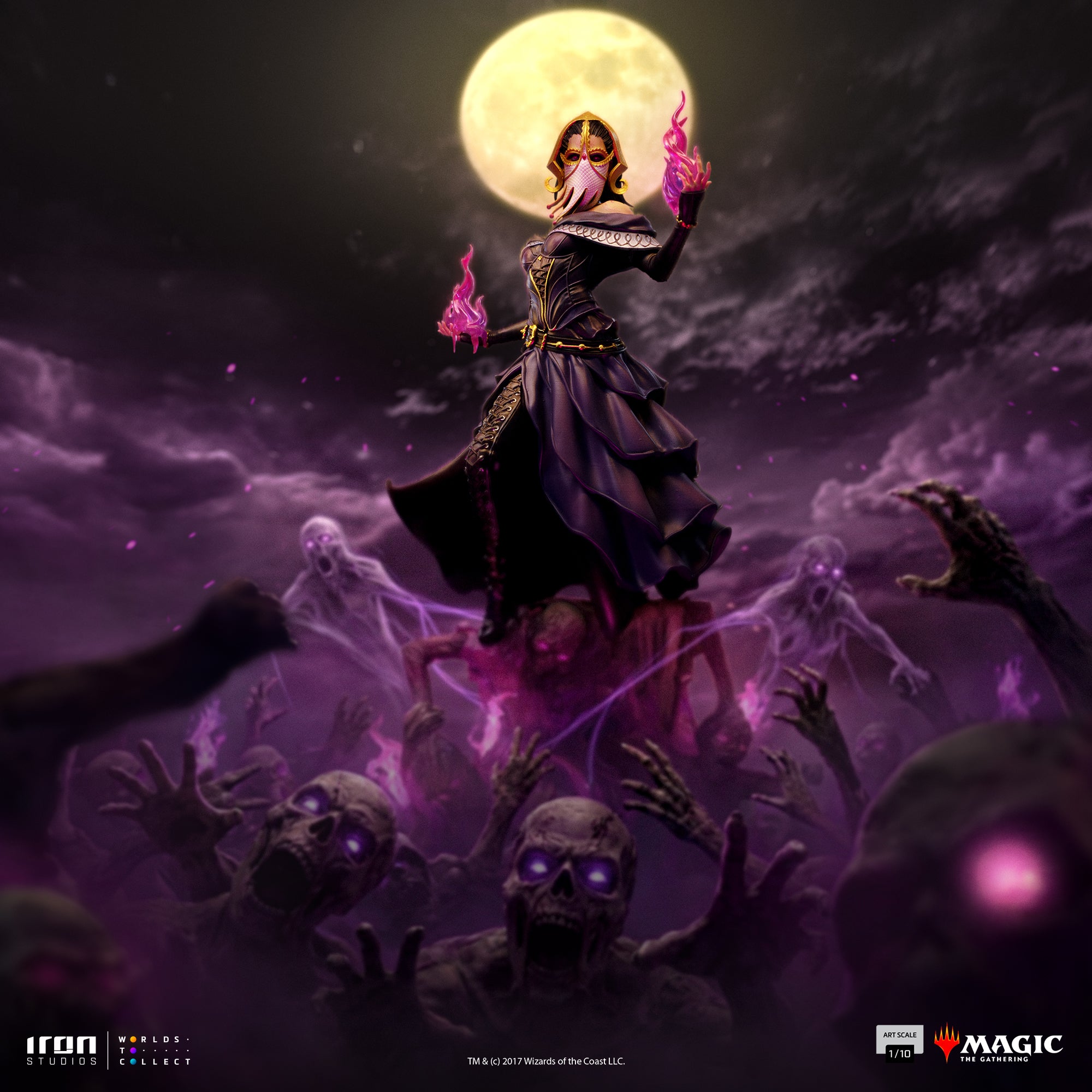 Estátua Liliana Vess - Magic: The Gathering - Deluxe Art Scale 1