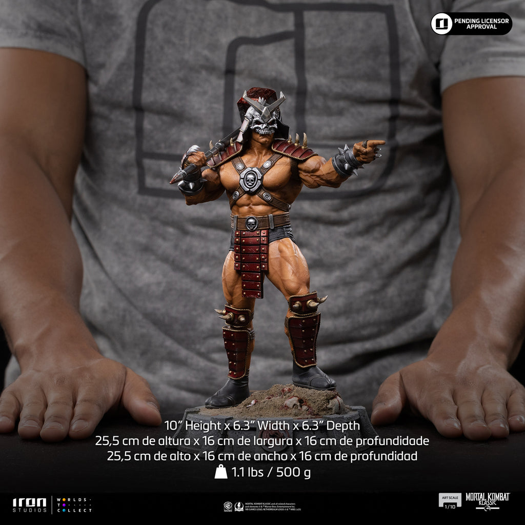 Estátua Shao Khan Emperor of Outworld - Mortal Kombat - Art Scale 1/10 - Iron Studios