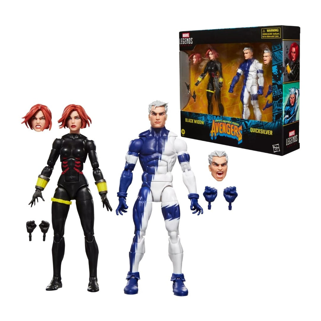 Pré-Venda - Figuras Black Widow & Quicksilver – Marvel Legends – Hasbro