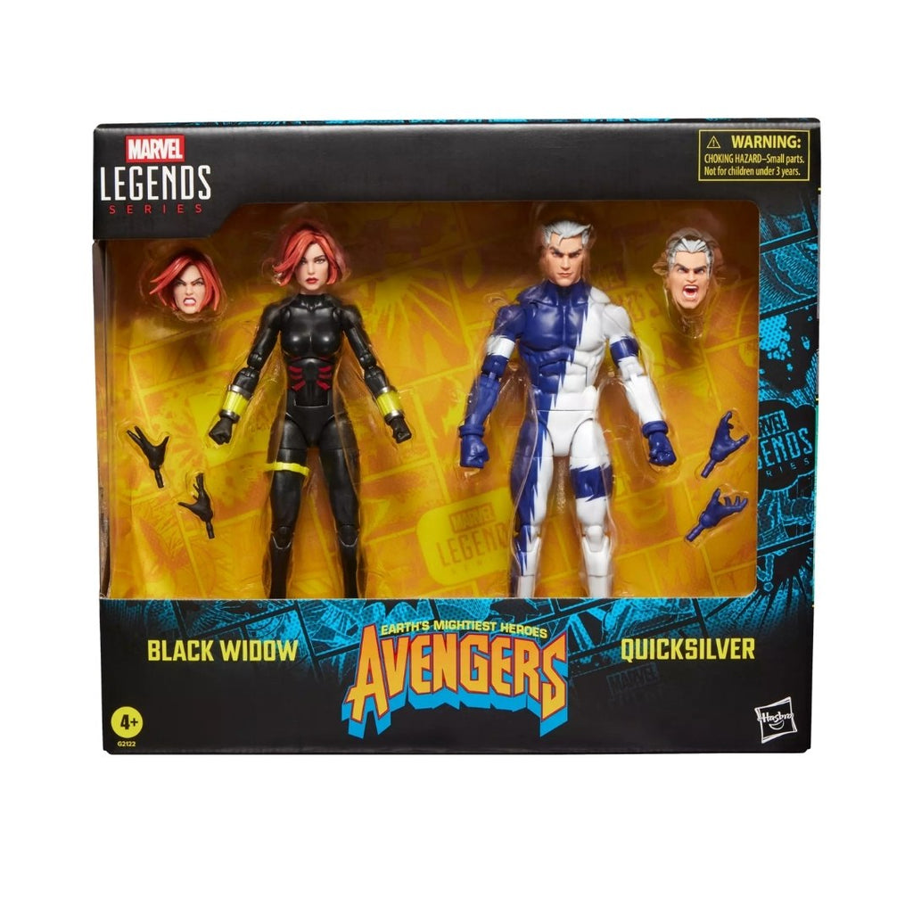Pré-Venda - Figuras Black Widow & Quicksilver – Marvel Legends – Hasbro
