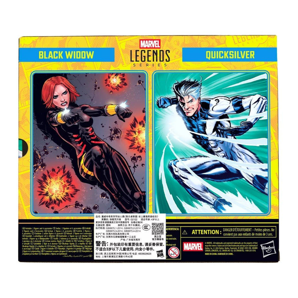 Pré-Venda - Figuras Black Widow & Quicksilver – Marvel Legends – Hasbro