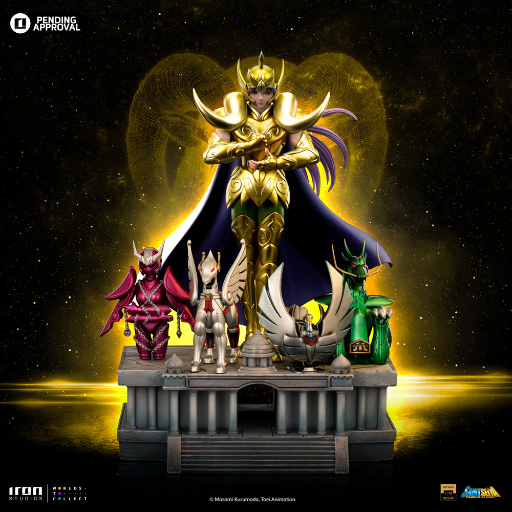 Estátua Aries Mu - Saint Seiya - Deluxe Art Scale 1/10 - Iron Studios