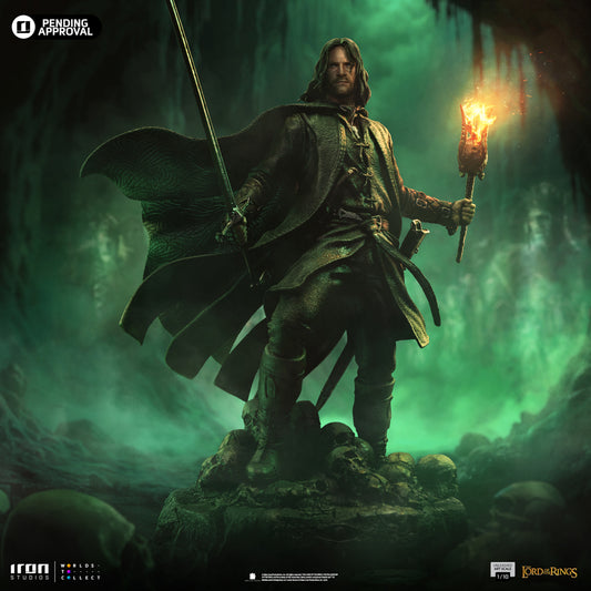 Estátua Aragorn Unleashed - O Senhor dos Anéis - Art Scale 1/10 - Iron Studios