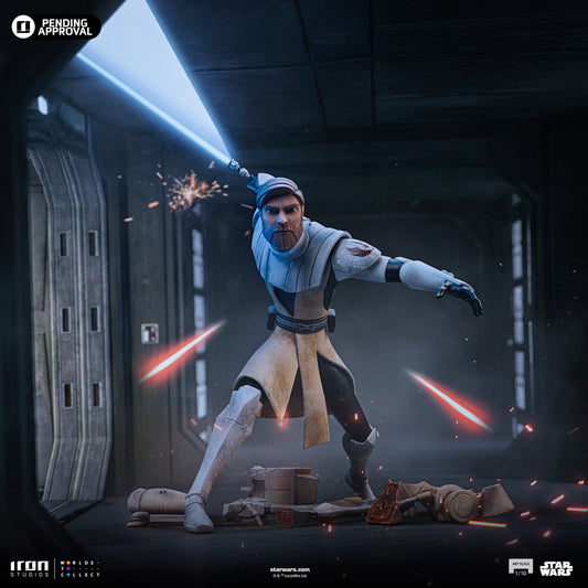 Estátua Obi-Wan Kenobi - Star Wars: Clone Wars - Art Scale 1/10 - Iron Studios