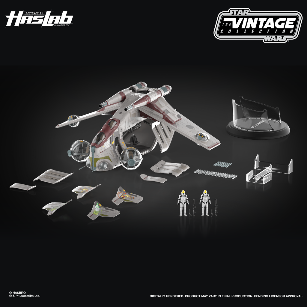 Pré-venda - Nave LAAT Low Altitude Assault Transport  - Star Wars Vintage Collection Haslab - Hasbro