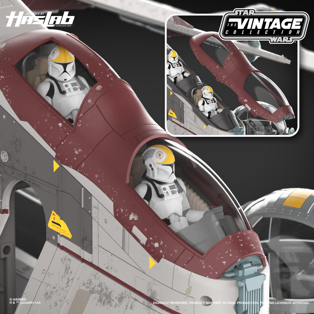 Pré-venda - Nave LAAT Low Altitude Assault Transport  - Star Wars Vintage Collection Haslab - Hasbro