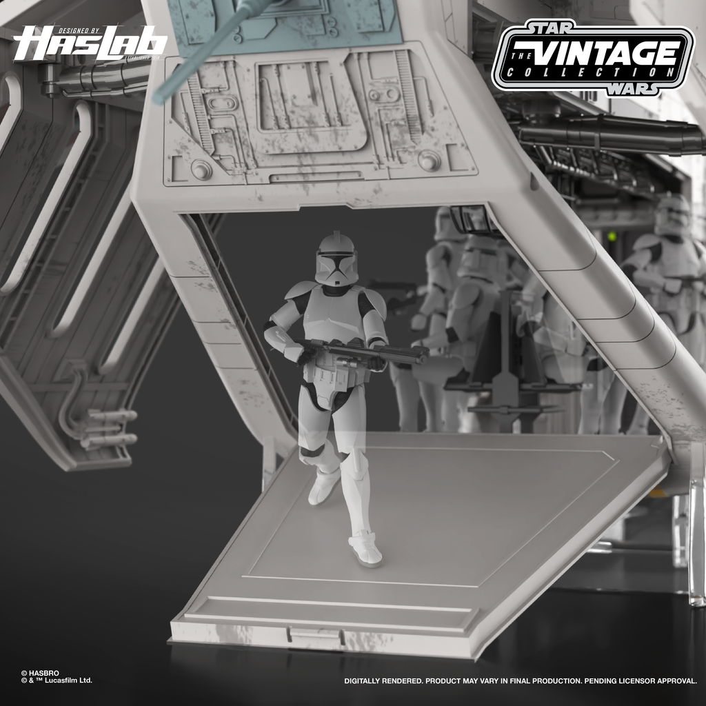 Pré-venda - Nave LAAT Low Altitude Assault Transport  - Star Wars Vintage Collection Haslab - Hasbro
