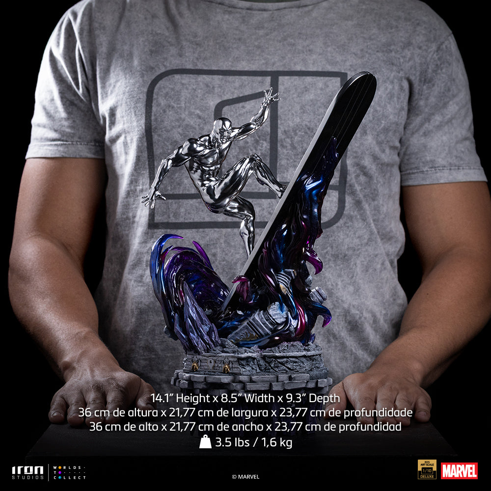 Voucher Pré-venda - Estátua Surfista Prateado Deluxe - Infinity Gauntlet Diorama - BDS Art Scale 1/10 - Iron Studios