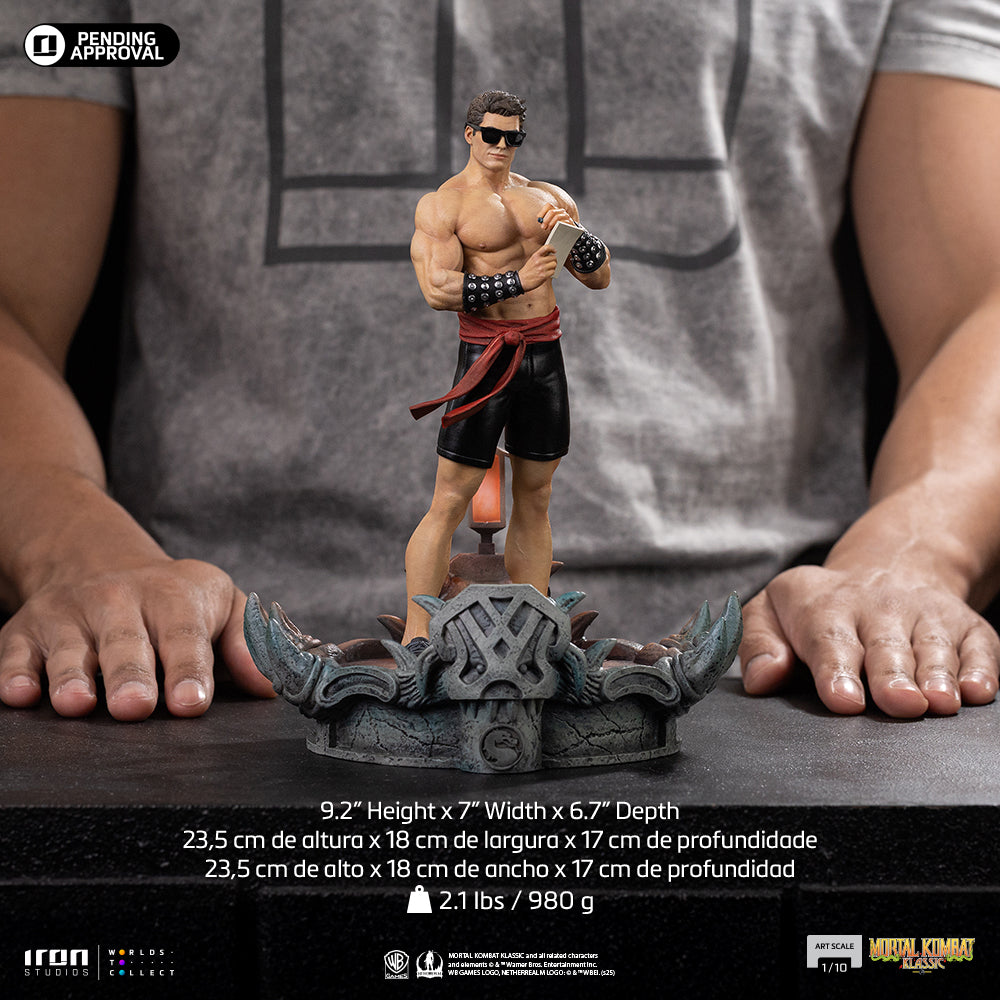Estátua Johnny Cage - Mortal Kombat - Art Scale 1/10 - Iron Studios