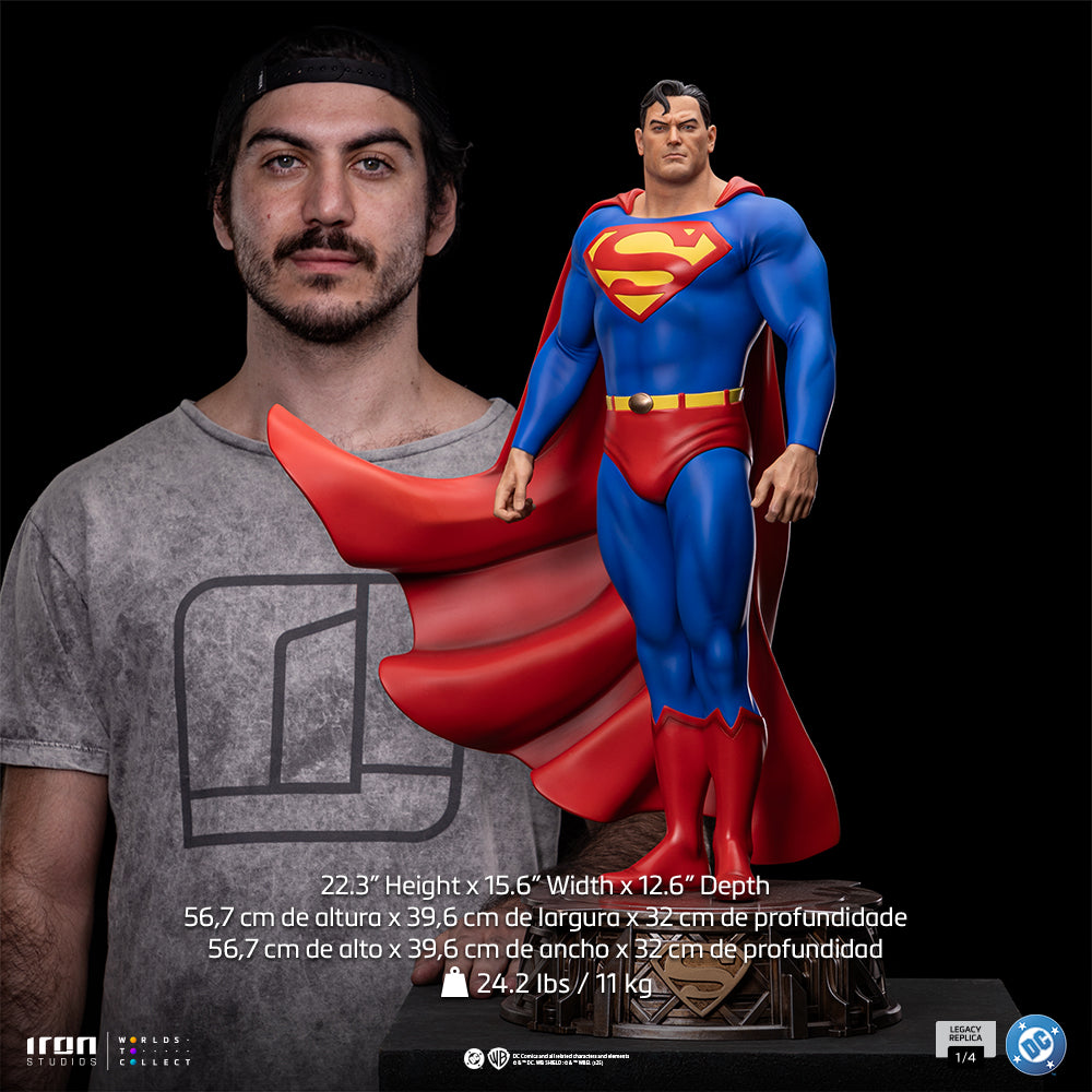Estátua Superman Trinity - DC Comics -   Legacy Replica 1/4 - Iron Studios
