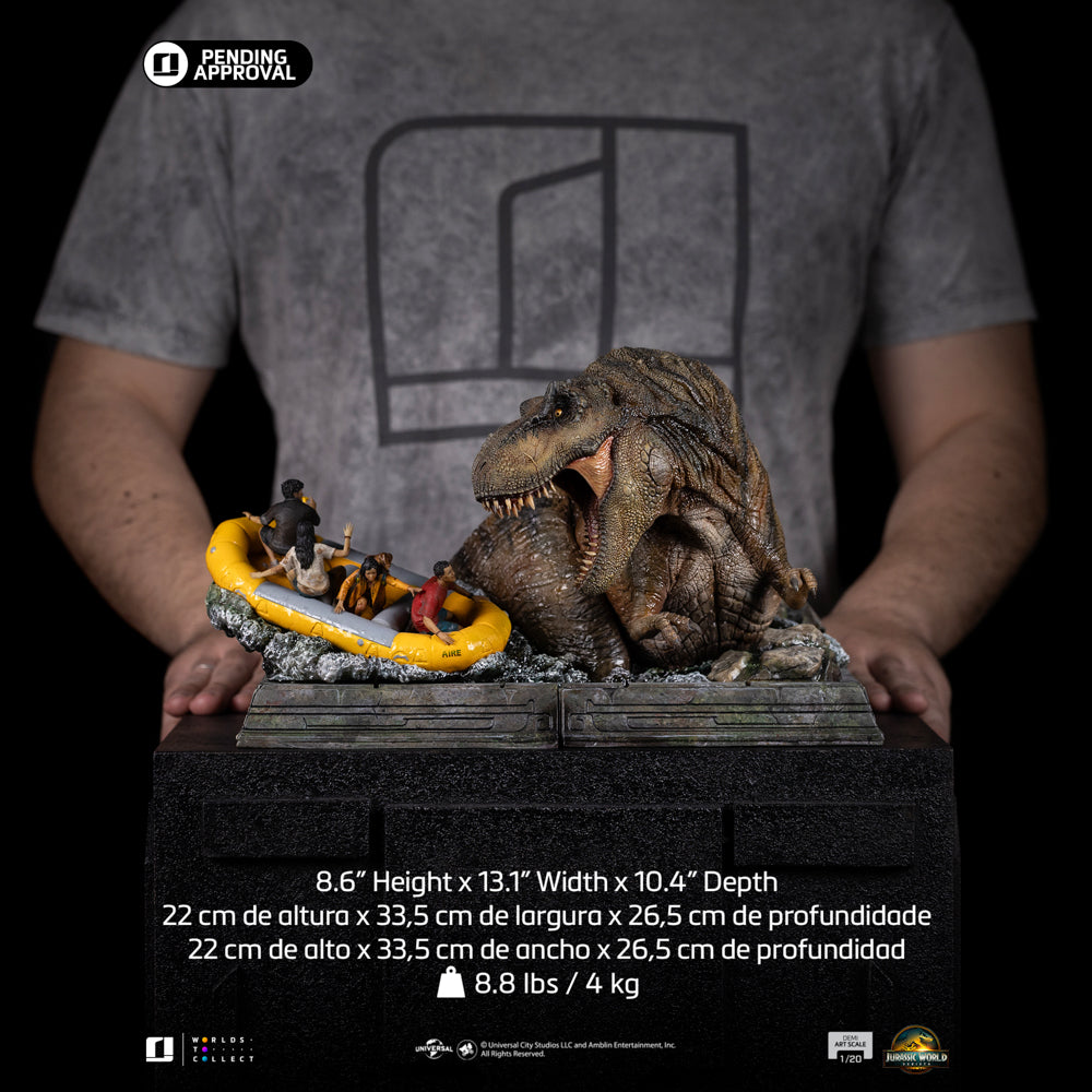 Voucher Pré Venda - Estátua  T-Rex River Scene - Jurassic World Rebirth - Demi Scale 1/20 - Iron Studios