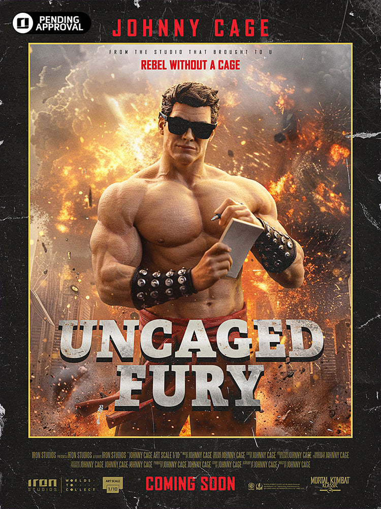 Estátua Johnny Cage - Mortal Kombat - Art Scale 1/10 - Iron Studios